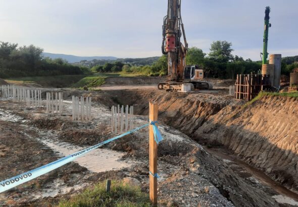 Most preko Čučerske Reke - izgradnja