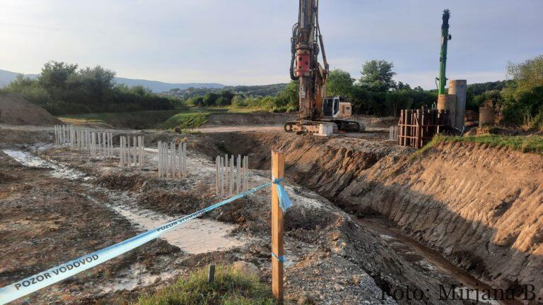 Most preko Čučerske Reke - izgradnja